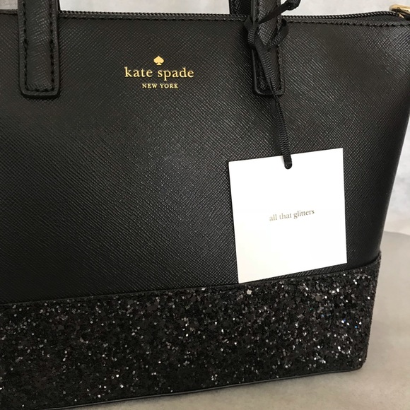 Kate spade NY Ina Greta Court Black Bag Glitter - Picture 2 of 5